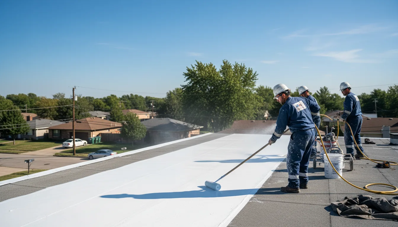 Commercial roof coating in Eads, TN near me